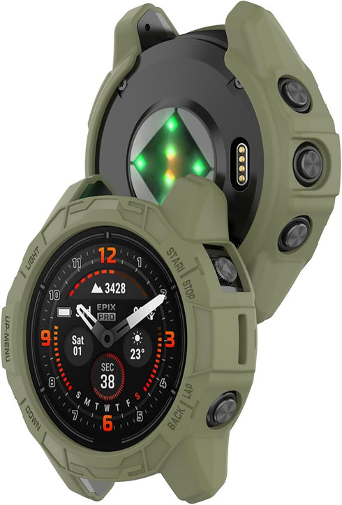 Protective Case for Garmin Fenix 7X/Fenix 7X Pro/EPIX Pro 51mm Case Cover Bumper Shell TPU Anti-Scratch Frame for Garmin EPIX Pro 51mm/Fenix 7X/Fe...