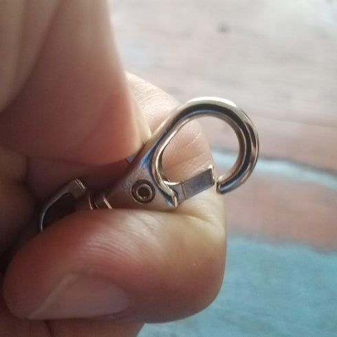 Bulk 50 Pack - Premium Metal Lobster Claw Clasp Hook Craft Findings - 1.5 Inch Clip with Trigger Snap and Round Eye Swivel D Ring by Specialist ID...