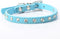 Rhinestone Dog Collar, Cute Dazzling Sparkling Elegant Fancy Suede Leather 1 Rows Bling Crystal Jeweled Small Pet Cat Dog Puppy Collar (M, Light B...