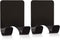 VIS'V Shower Wall Razor Holder, Metal Adhesive Razor Hooks for His and Hers, Waterproof, Black, 2 Pcs...