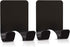VIS'V Shower Wall Razor Holder, Metal Adhesive Razor Hooks for His and Hers, Waterproof, Black, 2 Pcs...