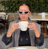 FEISEDY Small Cat Eye Sunglasses for Women Vintage Square Sparkling Crystal Trendy Retro Cateye Sunglasses B2317...