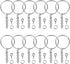 Paxcoo 100Pcs Keychain Rings with Chain and 100 Pcs Screw Eye Pins Bulk for Crafts...