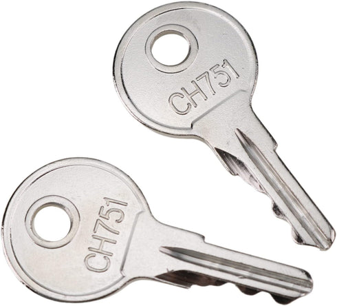 DVPARTS Universal Keys CH751 Compatible with RV Campers, Storage Lockers, Boats, Display Cases, T-Handles, Side Boxes (2)...