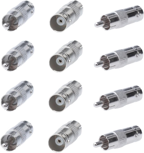 BNC Female to RCA Male Adapter Straight Connector for CCTV Security Camera Systems (30)...