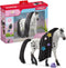Schleich Horse Club Sofia's Beauties, Knabstrupper Stallion Beauty Horse with Brushable Hair - 8pc Styling Horse Figurine and Playset Accessories ...