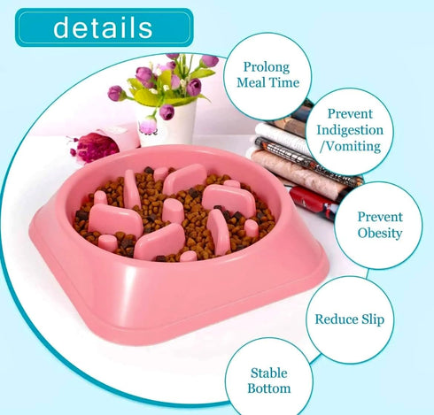 Slow feeder dog bowl. Puzzle activity bowl...