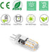 G4 LED Bulb JC Type Bi-Pin Base Bulb 1.5W AC/DC 12V 10W T3 Halogen Bulb Replacement for Landscape Lighting, Under Cabinet Puck Light, Chandeliers,...