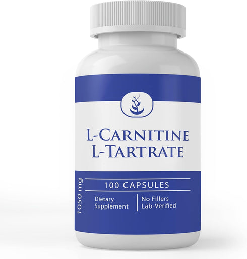 Pure Original Ingredients L-Carnitine L-Tartrate (100 Capsules) Always Pure, No Additives Or Fillers, Lab Verified...