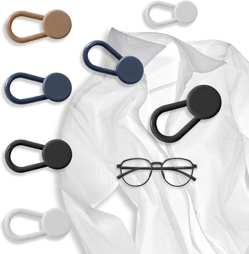 12 Pcs Collar Extenders with 4 Colors Wonder Button for Expanding Length for Men Women Dress Shirts(Black,White,Blue, Khaki)...