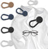 12 Pcs Collar Extenders with 4 Colors Wonder Button for Expanding Length for Men Women Dress Shirts(Black,White,Blue, Khaki)...