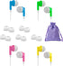 4 Pack Kids Earbuds Wired Ear Buds Classroom corded Headphones Set Learning Earphones with microphone school Student headset Bulk for computer Lap...