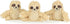 Interactive Squeaky Dog Toy, Replacement Animals Sloth Pack of 3...