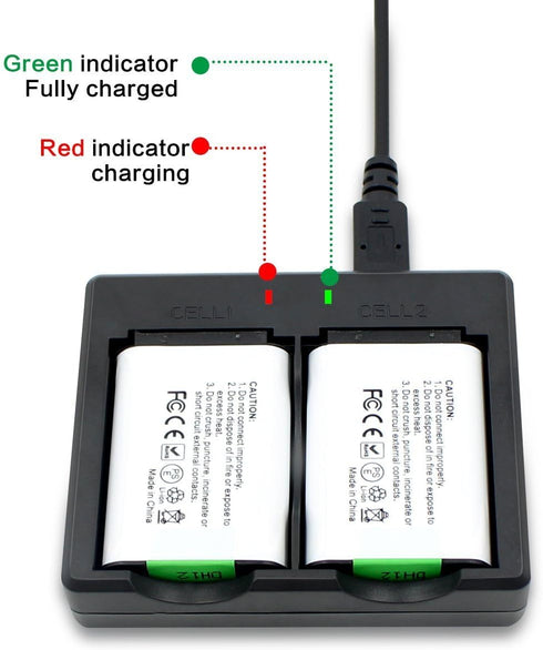 ENEGON NP-BX1 Battery (2-Pack) and Rapid Dual Charger for Sony NP-BX1 and Sony ZV-1, Cyber-Shot DSC-RX100, DSC-RX100 II/III/M4/M5/M6/M7/?/?/?/?/VA...