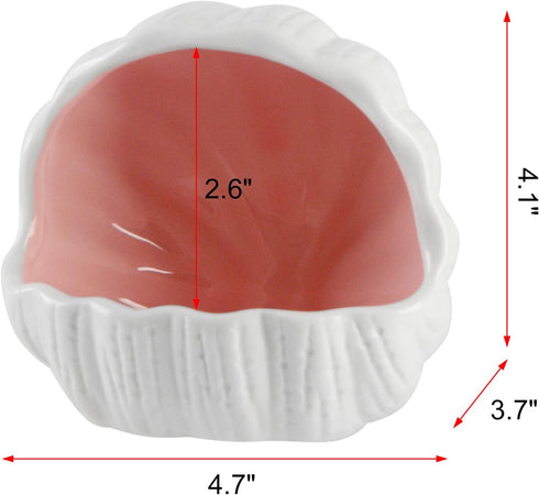 Aquarium Decorations Conch Shell-Shaped Ceramic Fish House Betta Fish Tank Accessory Decor Small Fish Hideout Cave for Fish Playing or Hiding (Pin...