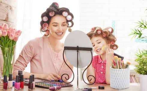 Pen Holder for Desk, 5 Slots 360 Degree Rotating Pencil Holder Makeup Brush Holder, Multifunctional Pen Organizer for Home, Office, Kids and Schoo...