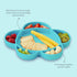grabease Silicone Suction Plate for Baby & Toddler Self-Feeding, 6-Section Dish With Stay-Put Grip, BPA and Phthalates-Free, Dishwasher and Microw...