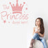Maydahui 2 PCS Wall Sticker The Prince/Princess Sleep Here 12.6 Inch Little Crown Star Art Quotes Wall Decal Decor for Living Room Bedroom...