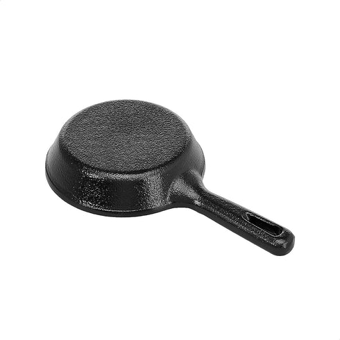 AmazonCommercial Pre Seasoned 3.5-Inch Cast Iron Skillet, Set of 4, Black...