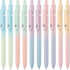 Gel Pens, 10 pcs Medium Point 0.7mm, Gradient Color, Black Ink, Retractable Design, Aesthetic Pens for Journaling, School Supplies, Office Supplie...