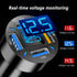 Car Charger 66W Super Fast Charging with USB 2.4A&QC 3.0(Voltmeter&LED Lights) Universal Quick Charge for 12-24V Car Cigarette Lighter Plug,Compat...