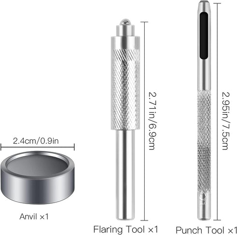 40 Pieces (10 Sets) Snap Fastener Kit Tool 5/8 inches (15mm) Snap Button kit Snaps for Leather Snap Fasteners Kit for Leather Stainless Snaps Butt...