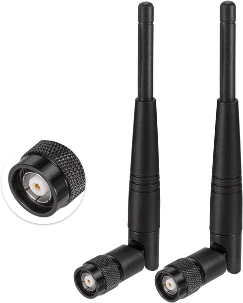 Eightwood 5dBi 2.4GHz WiFi Antenna RP-TNC Male Antennas (2-Pack) Compatible with Trimble Robotic Total Stations, Wireless Router Linksys WRT54G...