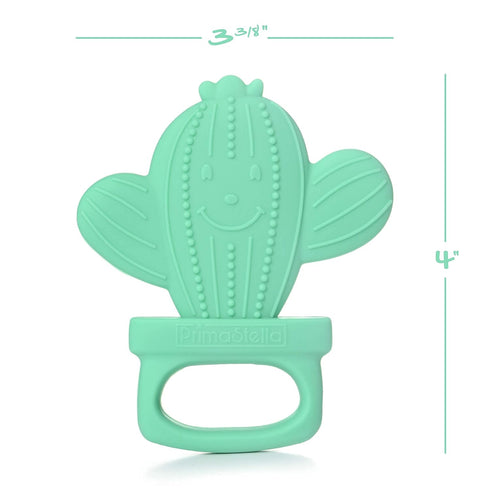 PrimaStella Silicone Cactus Teethers for Infants, Babies and Toddlers - Safety Tested - BPA Free - Cute, Soothing, Easy to Hold - Baby Teether Toy...