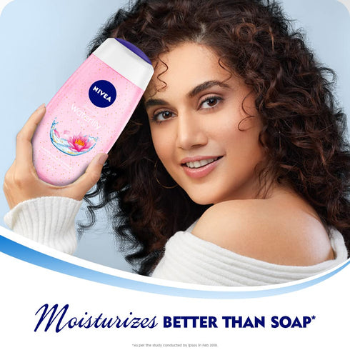Nivea Bath Shower Water Lily Oil, 250 ML, Moisturizing Skin Cleanser with Oil Pearls and Water Lily Fragrance...