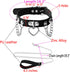 Soft Leather Choker Collar with Chain Leash Set Heart Pendant Necklace for Womens Pet Dogs Cats Unique Gifts...
