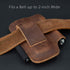 diodrio EDC Leather Knife Sheath Organizer Pouch with Pen Loop, Full Grain Leather, Chestnut...