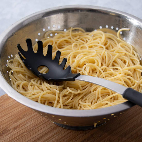 Rada Cutlery Non-Scratch Pasta Server - Heat Resistant Spaghetti Spoon – Pasta Fork Kitchen Utensil with Ergonomic Comfort Grip Handle - 13-1/4 In...