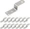 15 Pcs Z Mounting Bracket,3.14 Inchx0.7 Inch Iron Right Angle Corner Bracket with Screws for Shelf Picture Furniture Frame(Silver)...