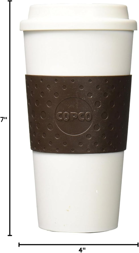 Copco Plastic Acadia Travel Mug, 16-Ounce, Brown...