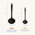 GIR: Get It Right Silicone Soup Ladle - Gray 3/4 Cup - Heat Resistant Up to 425°F & Precision Pour Edge - Seamless Dishwasher Safe Silicone Cookin...