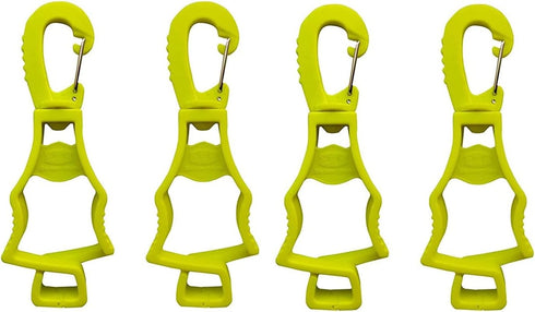Seibertron Patented Glove Clips, Work Gloves Grabber Holder Clip to Pants, Hunters gear clips and hiking gear, Outdoor Accessories 4 Pieces Fluore...