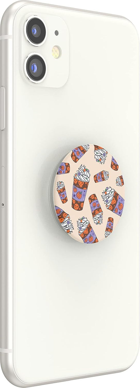 PopSockets Phone Grip with Expanding Kickstand, Halloween PopGrip - Pumpkin Spice...