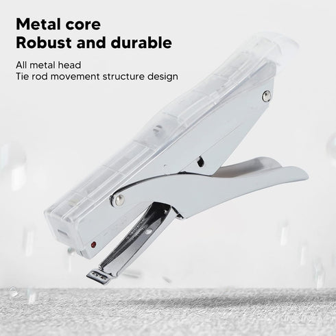 Hand Held Stapler, Office stapling Machine Paper, stapling Machine Paper Stapler Mini Stapler for Factories Schools Offices Warehouses (Transparen...