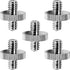 (5 Packs) Standard 1/4"-20 Male to 1/4"-20 Threaded Screw Adapter Tripod Screw Converter Compatible with Camera Cage Light Stand Monopo Shoulder R...