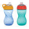 Nuby No-Spill Clik-it Soft Spout 10oz Cup Leak-Proof & Easy-Grip Design with Carabiner Attachment for On-The-Go Hydration, 2 pack, 6+M, Neutral Co...