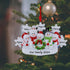 Snowman Family of 5 Personalized Christmas Tree Ornament 2025 Custom Family Keepsake Gifts for Grandparents, Parents, Kids, Neighbors...
