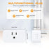 Matter Smart Plug Mini Wi-Fi Outlet, 15A/1800W Max, Compatible with Apple Home, Siri, Alexa, Google Home, SmartThings, Smart Socket Matter Smart H...