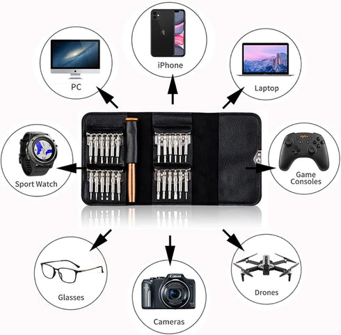 25 in 1 Screwdrivers, Professional Electronics Repair Tool Kit With, Precision Screwdriver Set, Glasses Screwdriver, Laptop Screwdriver Kit, Compu...