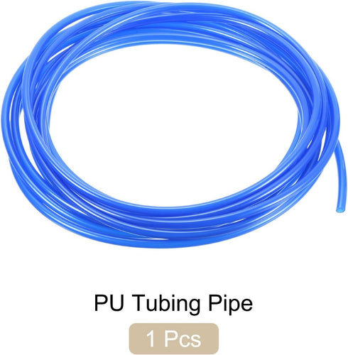Pneumatic Tubing Pipe,6mm x 4mm Blue PU Polyurethane Tube,19.7FT 6M,PU Air Line Tubing Hose Tubes for Air Compressor,Fluid Transfer,Air Brake...