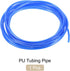 Pneumatic Tubing Pipe,6mm x 4mm Blue PU Polyurethane Tube,19.7FT 6M,PU Air Line Tubing Hose Tubes for Air Compressor,Fluid Transfer,Air Brake...