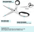 Tailor Sewing Scissors Bundle, 8.2" Sharp Fabric Scissors Heavy Duty with Comfort Grip, 5.1" Detail Embroidery Scissors, 4”Embroidery Scissors, 5....