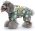 Pet Dog Raincoat Four Legs Reflective Raincoat Orange Pattern Four Seasons Universal...