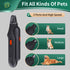 2-in-1 Dog Nail Grinder & Dog Nail Clippers Trimmers for Large Medium Small Dogs Cats Pets Claw Trimmer Quick Sensor and Safety Guard USB Recharge...