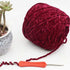 Knitting Chenille Velvet Yarn - Bulky Luxury Polyester for Crochet, Hat, Scarf, Sweater, Shawl - 8oz/250g...