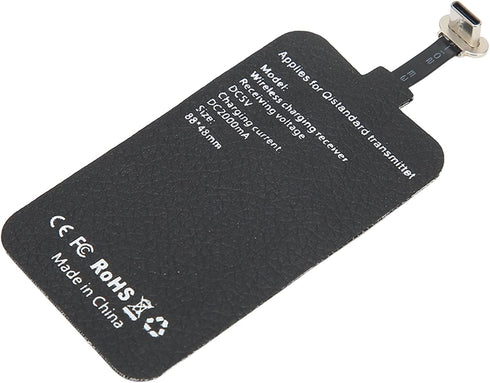 10W Fast Wireless Charging Receiver, 5V/2A Type C Wireless Charging Receiver - Wireless Charger Receiver Chip for Mobile Phones with USB-C...